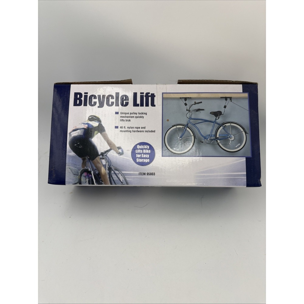 Bicycle Hoist Ceiling Pulley Storage System Bike Lift New